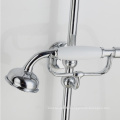 WRAS TMV2 Messing HPB59-1SL0007 (05) Thermostatische traditionelle Dusche mit Regendusche stilvolle Biegung Pipe Dusche